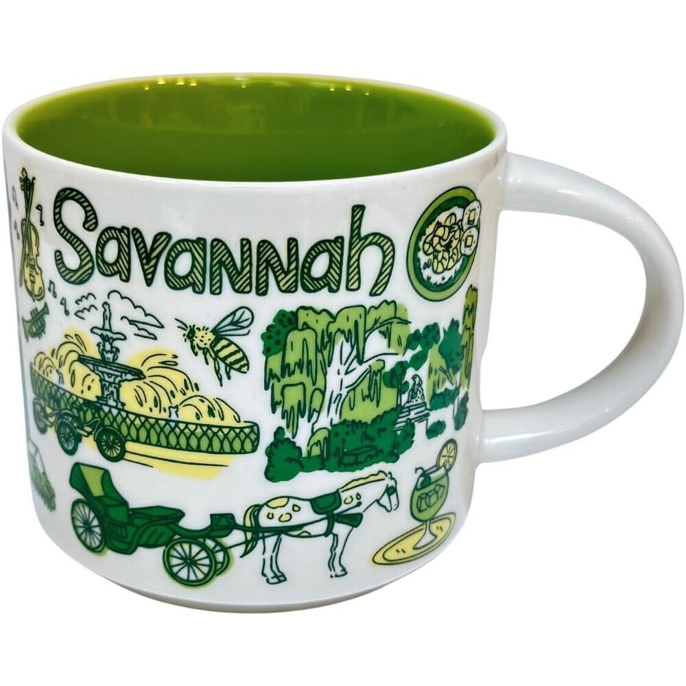 NEW Starbucks Savannah Ceramic Coffee Mug 14 Oz BEEN THERE SERIES RARE